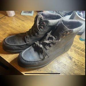 UGG Australia Merrick Brown Leather Lace Up Boots Mens 13 Waterproof sn 1009227